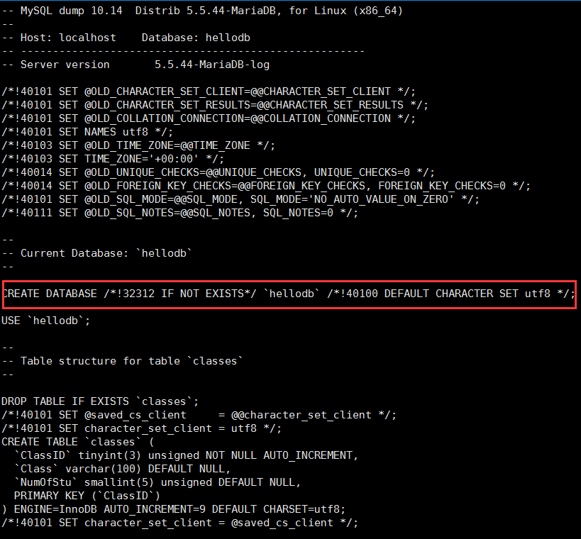 Mysql 备份