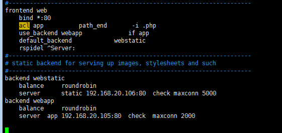 haproxy 动静分离负载均衡、​stats页面实现​。