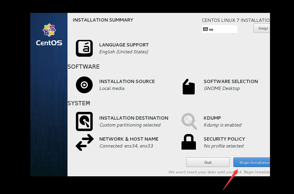 Centos 7 安装过程