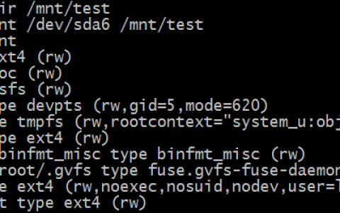 Linux-文件系统挂载：mount的用法