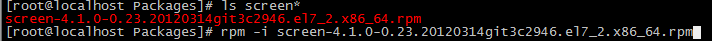 Linux 系统中screen命令不能使用的解决办法，screen包的正确安装