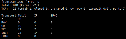 linux  网络管理命令  SS的使用详则