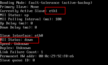 centos6.9实现网卡bonding