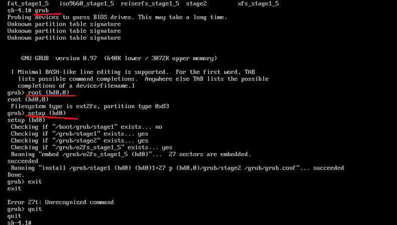 linux的CentOS系统启动故障与修复