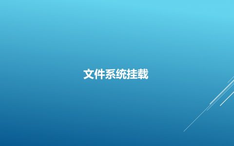 文件系统挂载