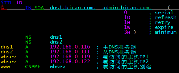 4主dns资源记录zone文件